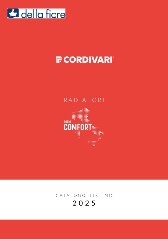 CORDIVARI - Listino Comfort 2025
